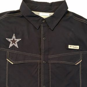 Dallas Cowboys Columbia Tamiami Fishing Shirt